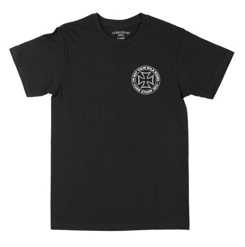 Black Cross Curb Stomp Tee
