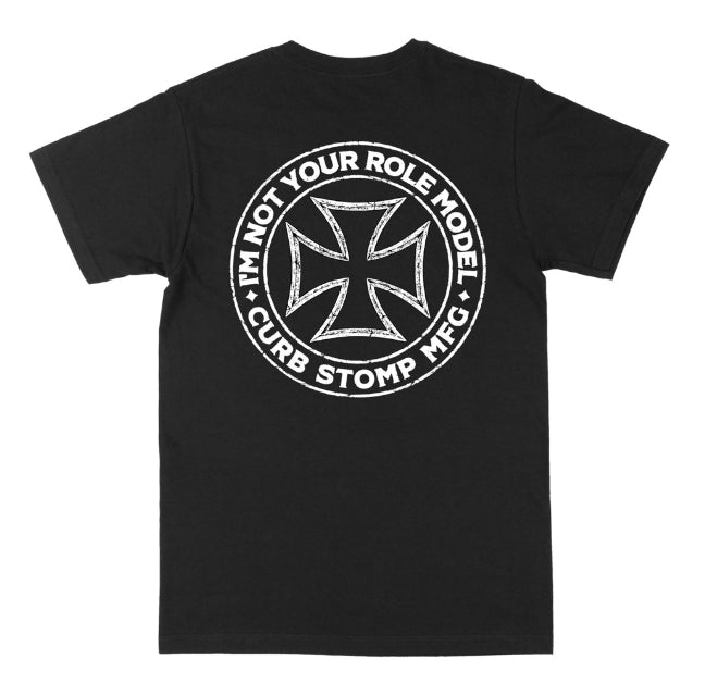 Black Cross Curb Stomp Tee