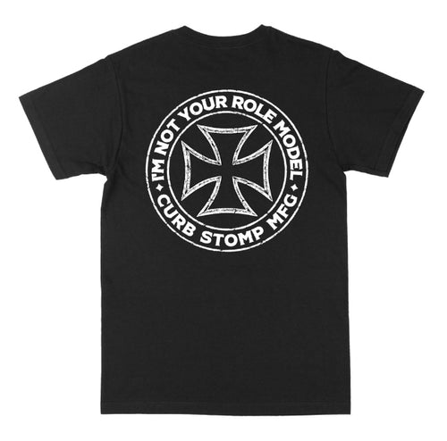 Black Cross Curb Stomp Tee