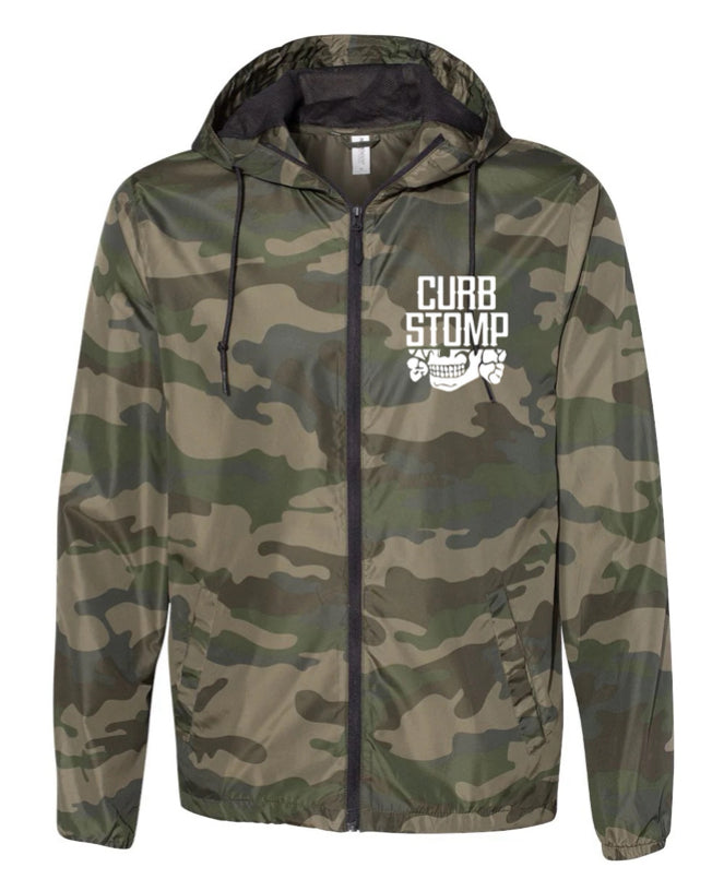 TOTEN CAMO ZIP UP WINDBREAKER