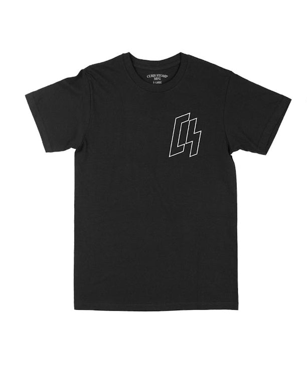 White Outline SS Tee